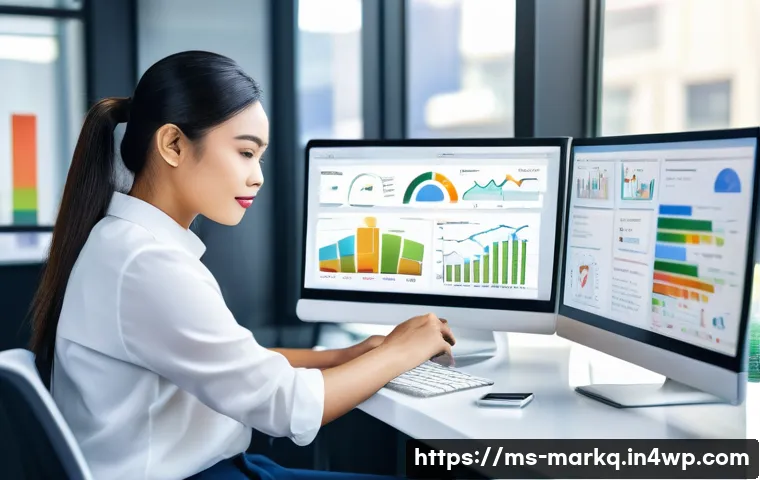 온라인 판매 촉진을 위한 기본 전략 - A vibrant digital marketing workspace featuring a young Malaysian entrepreneur analyzing customer da...